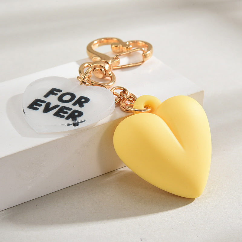 Wholesale Cartoon Heart-shaped Acrylic Keychains
